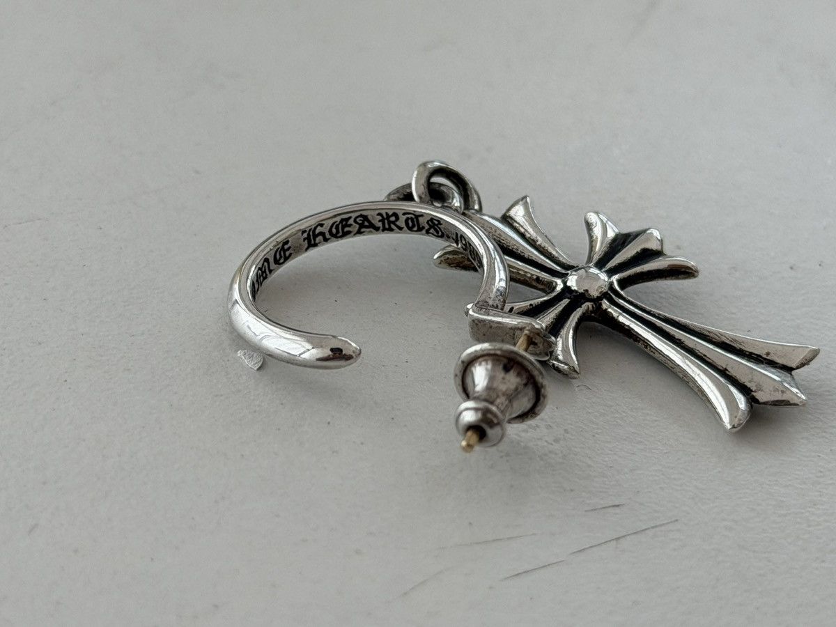 Chrome Hearts Chrome Hearts Tiny CH Cross Hoop Earring Size ONE SIZE - 8 Thumbnail