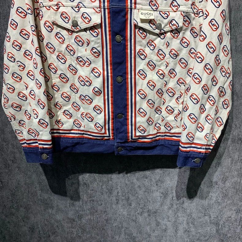 Gucci Gucci Gucci buckle double G full print jacket 2501-Nextarr Size US S / EU 44-46 / 1 - 6 Thumbnail