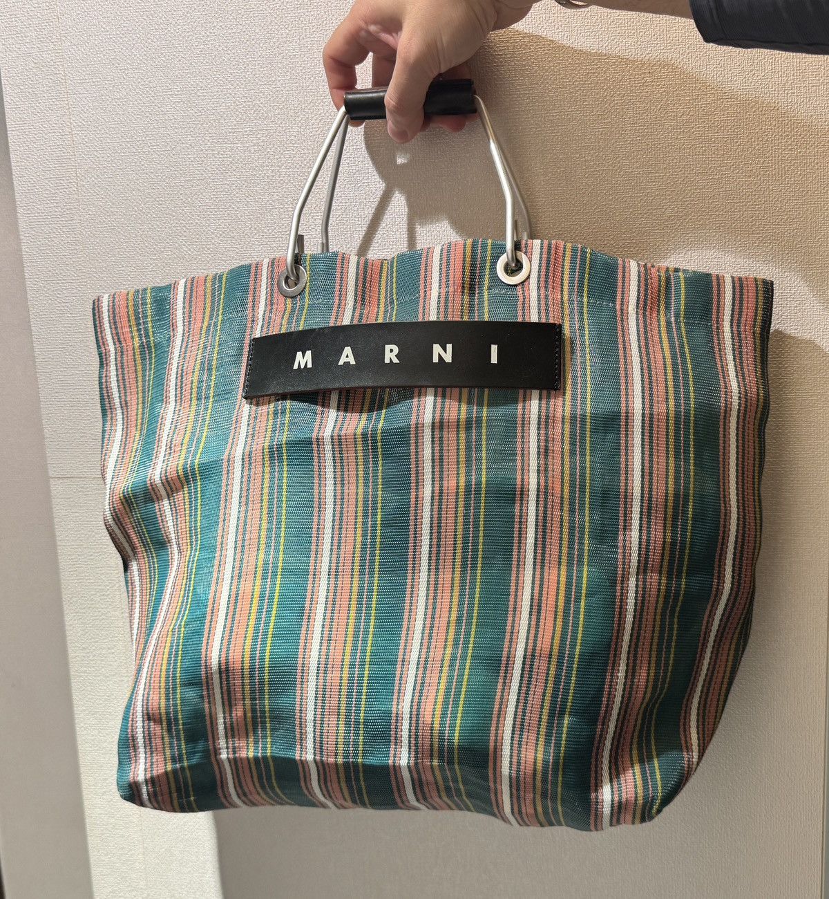 Marni Marni Mesh Handle Bag with Leather Lable and Handle Size ONE SIZE - 1 Thumbnail