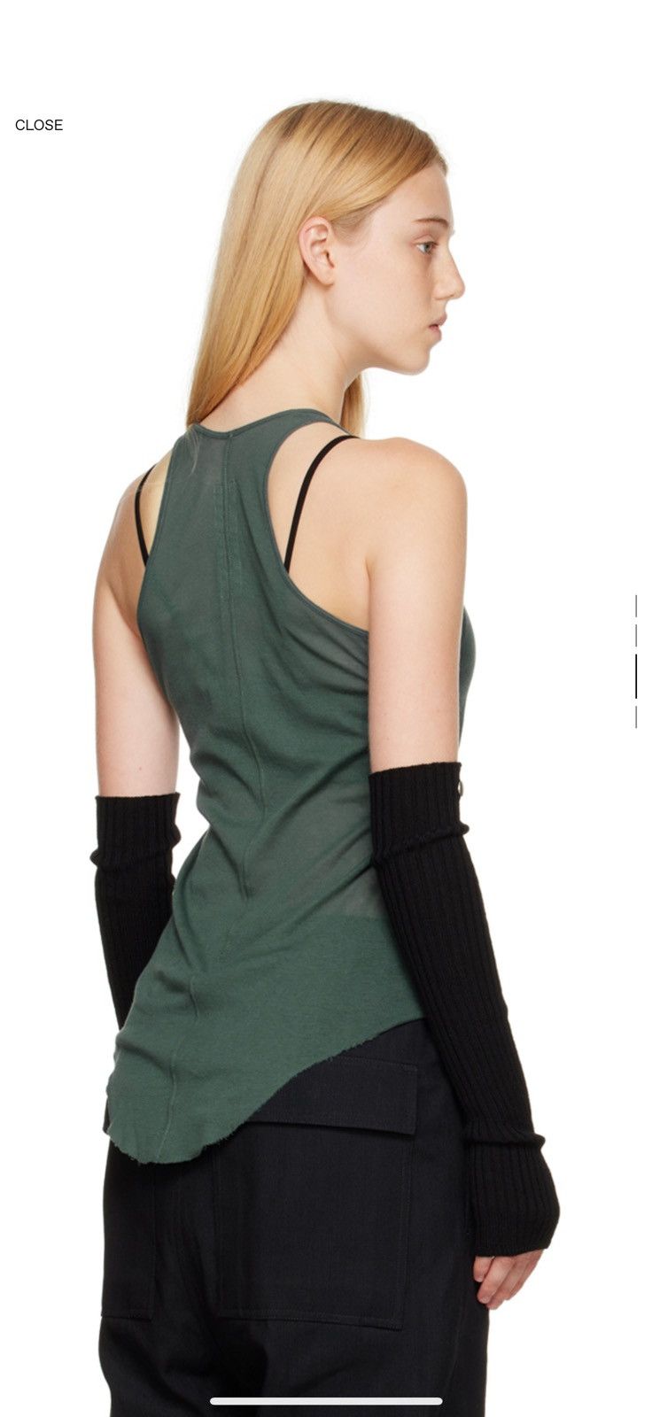 Rick Owens Rick Owens Basic Rib Tank Top Size L / US 10 / IT 46 - 3 Thumbnail