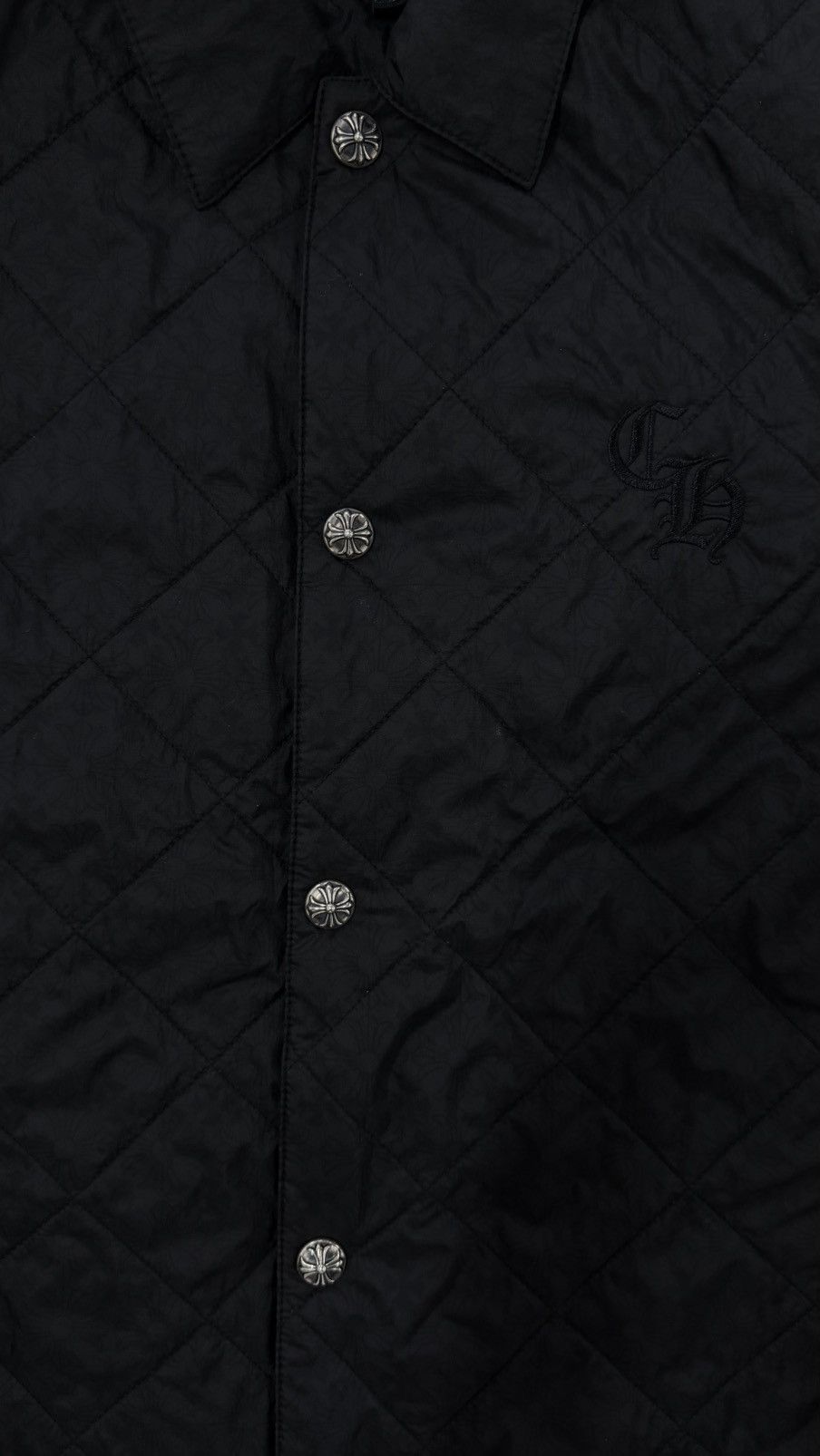 Chrome Hearts RARE!Chrome Hearts CH Embroidered Padded Shirt Jacket Size US L / EU 52-54 / 3 - 2 Thumbnail