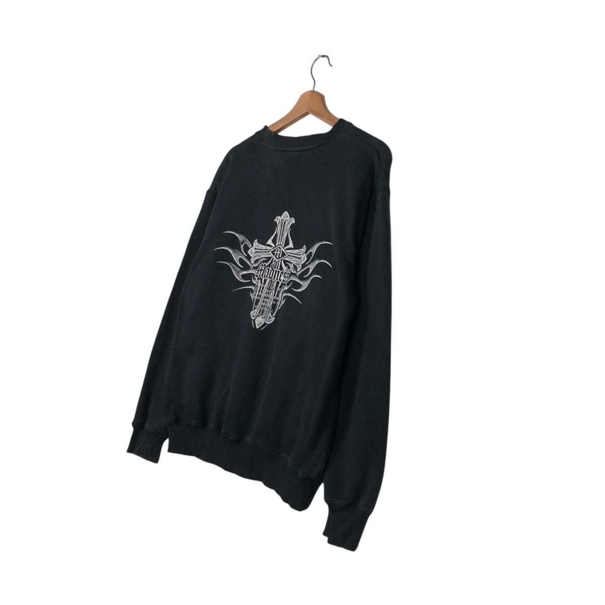 Japanese Brand 📌Vintage Sweatshirt Madness Punk Design Chrome Hearts Style Size US M / EU 48-50 / 2 - 11 Thumbnail