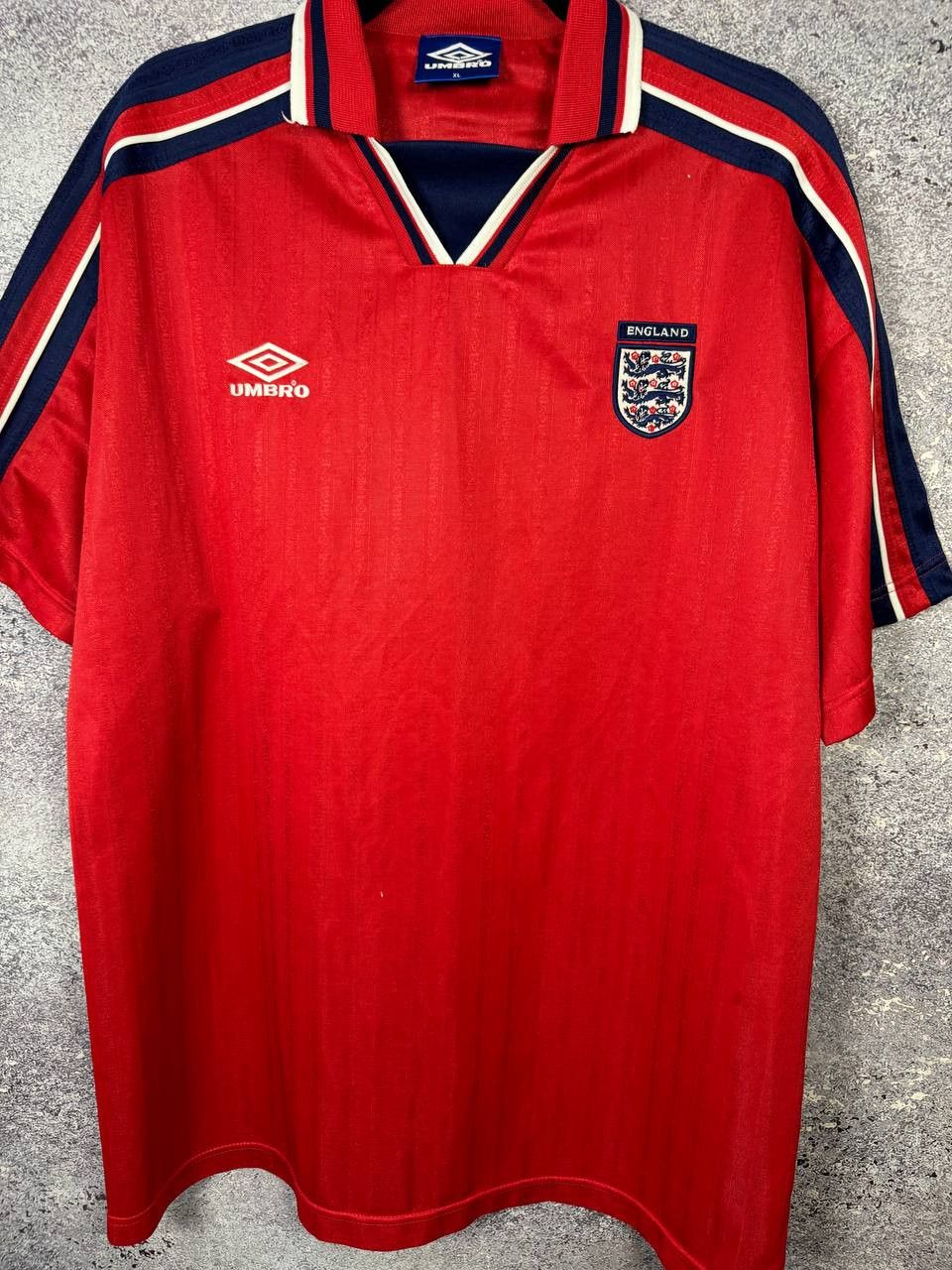 Umbro 90's England National Team 1992 Umbro Soccer Jersey Size US XL / EU 56 / 4 - 4 Thumbnail