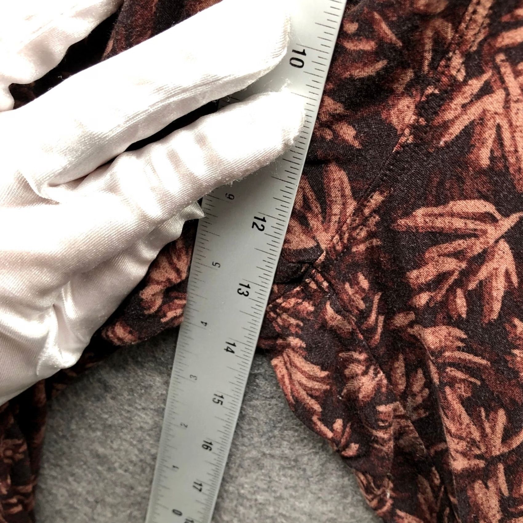 Uniqlo Uniqlo Pajama Pants Womens L Rayon Brown Palm Print Lounge Lightweight Tropical Size 36" / US 14 / IT 50 - 6 Thumbnail