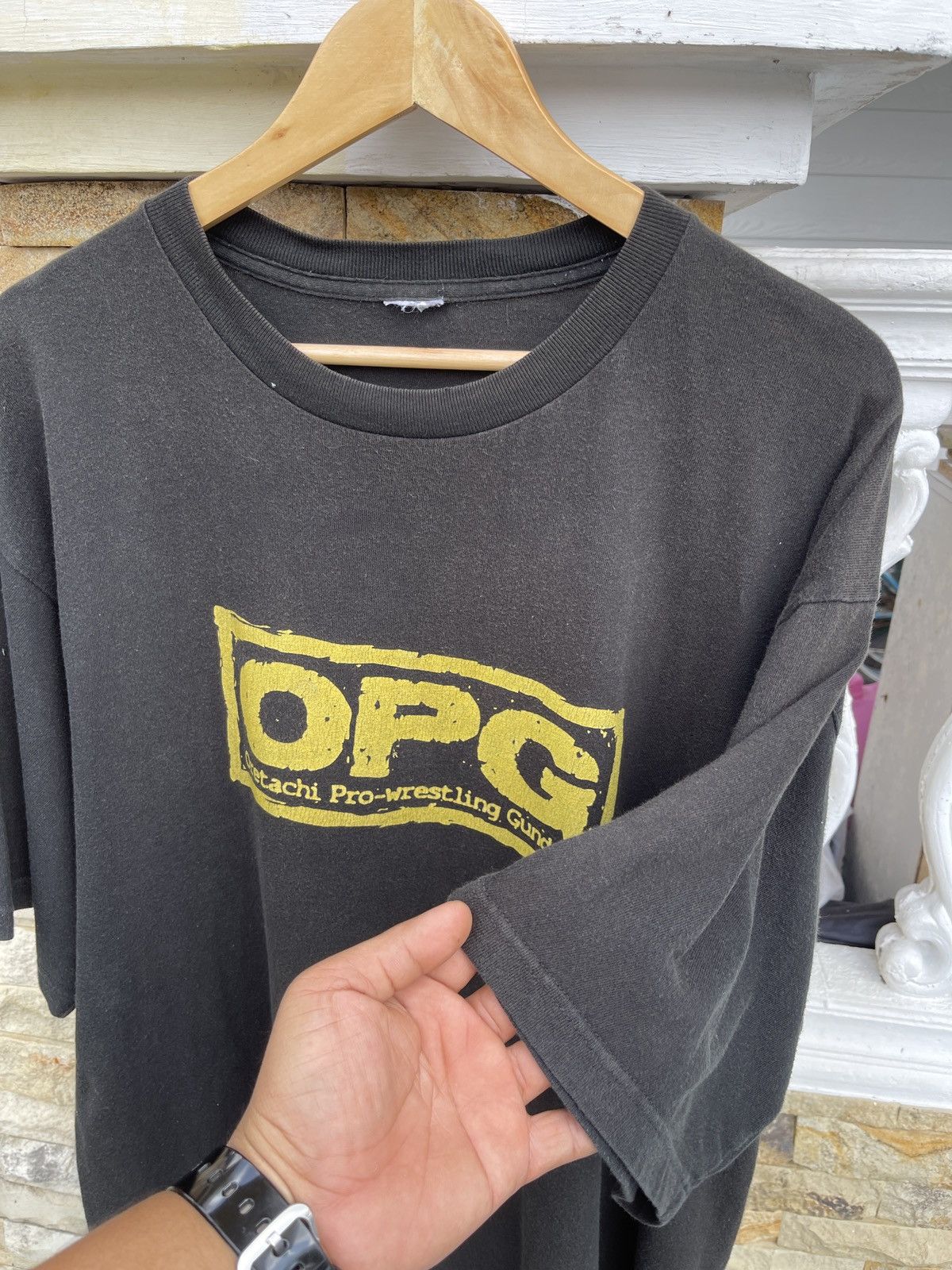 WWE Last Drop🔥Vtg Faded OPG Oretachi Pro Wrestling Gundan Tee Size US XL / EU 56 / 4 - 6 Thumbnail