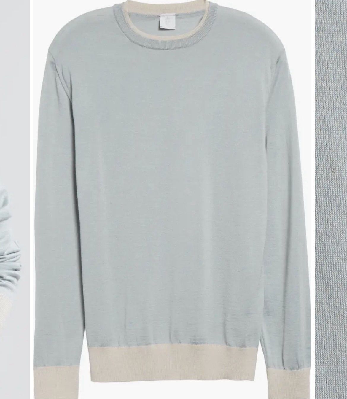 Eleventy Merino Wool & Silk Crewneck Sweater Size US S / EU 44-46 / 1 - 4 Thumbnail