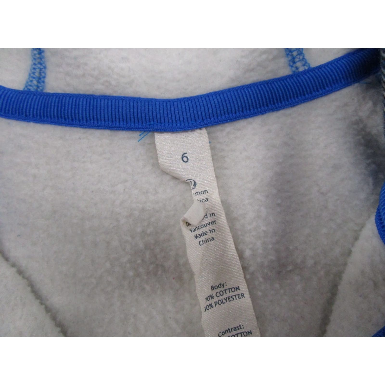 Lululemon VINTAGE Lululemon Scuba Blue Full Zip Up Hoodie Sweatshirt D1 Women's Size 6 Heavy Size M / US 6-8 / IT 42-44 - 2 Thumbnail