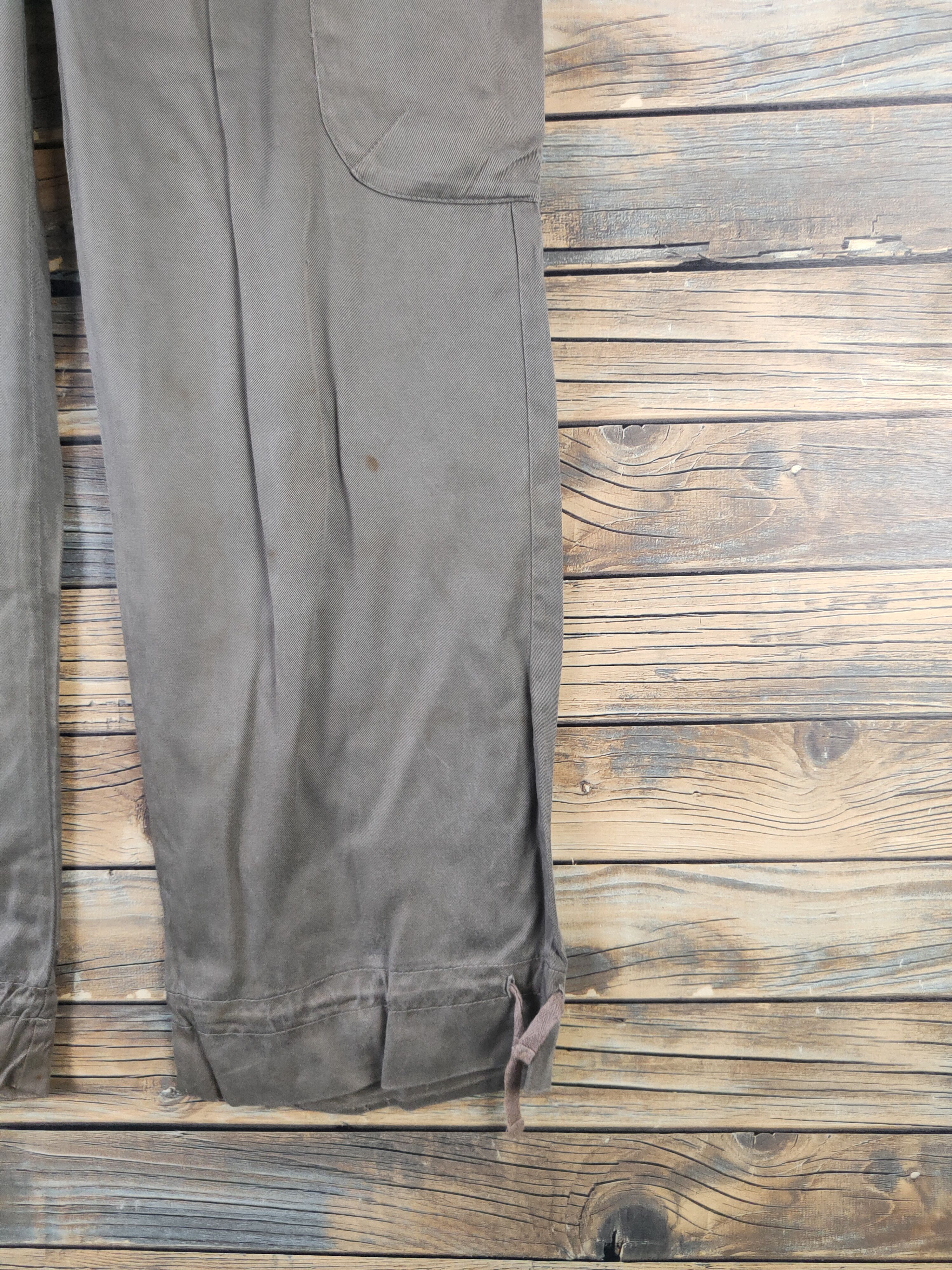 LOWRYS FARM DL Lowrys Farm Olive Multipocket Tactical Cargo Pants #747 Size US 29 - 6 Thumbnail