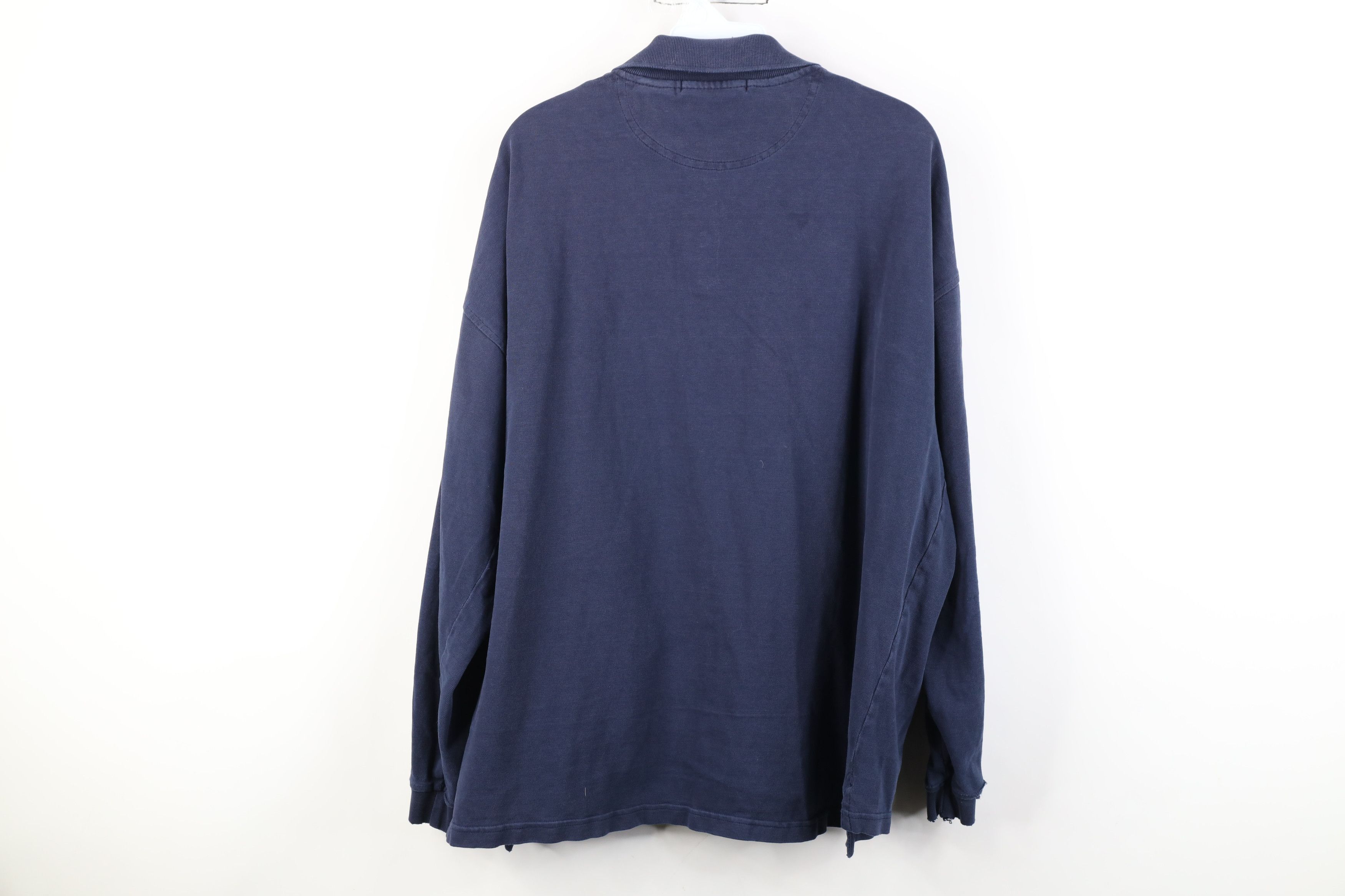 Vintage Vintage 90s Streetwear Ribbed Knit Long Sleeve Rugby Polo Size US XL / EU 56 / 4 - 15 Thumbnail