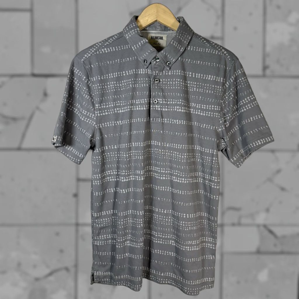 Vintage Linksoul Gray Casual Polo Shirt Mens M Size Gray Polo Shirt Casual Men M Linksoul Size US M / EU 48-50 / 2 - 1 Thumbnail