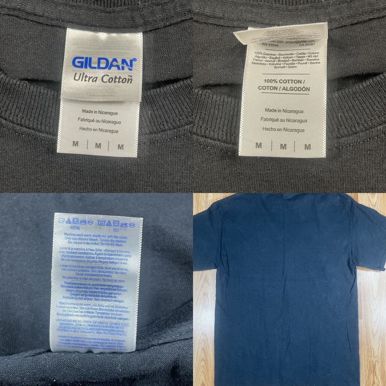 Gildan Gildan T-Shirt Mens M Medium Black Short Sleeve CrewNeck Ultra Cotton Printed 100% Size US M / EU 48-50 / 2 - 8 Thumbnail