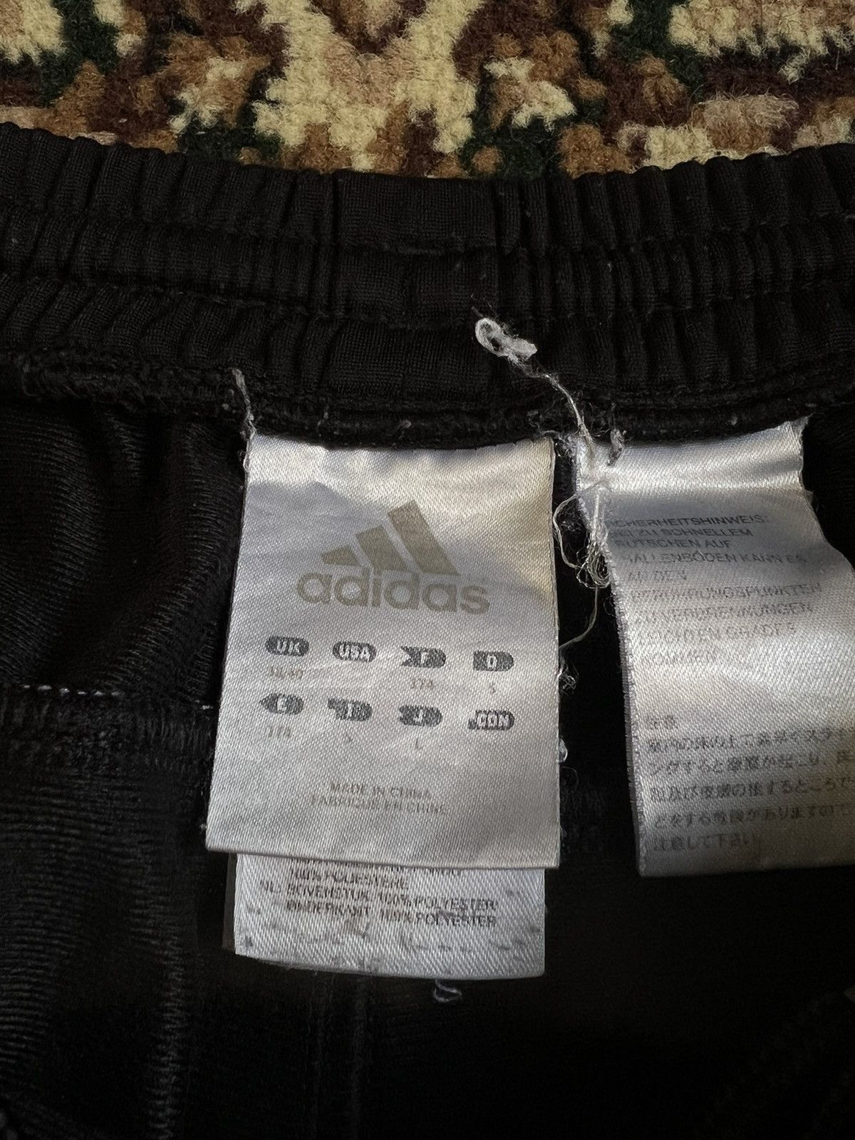 Adidas Vintage Adidas 00’s Baggy Sweatpants Y2K Black RARE Size US 31 - 6 Thumbnail
