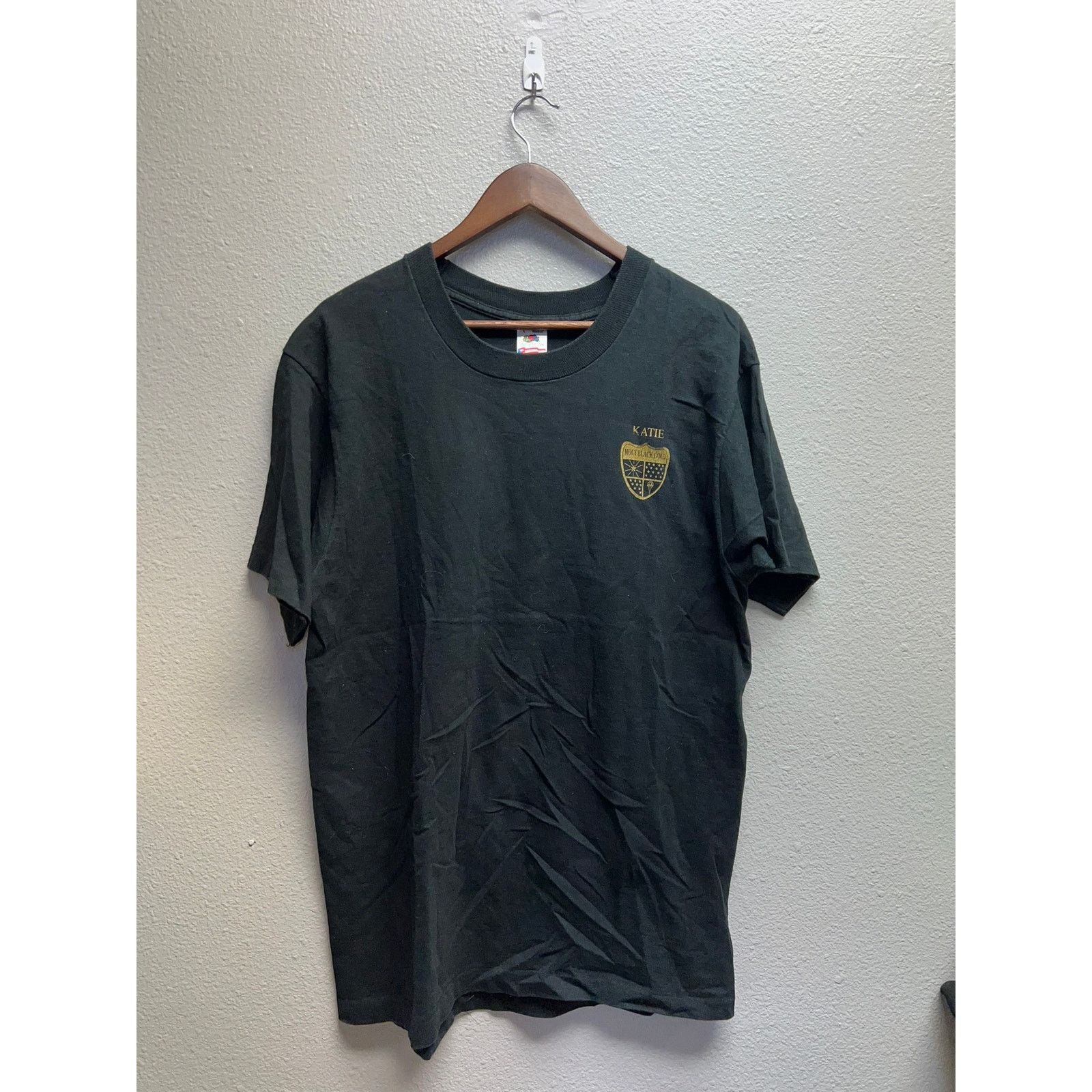 Fruit Of The Loom Vintage Moly Black Gold Shirt Save Your Engine Tee 90s Large Size US L / EU 52-54 / 3 - 2 Thumbnail