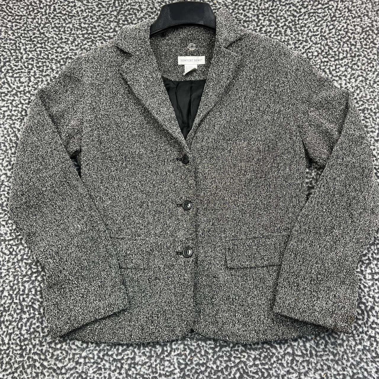 Other Vintage Newport News Blazer Jacket Women 8 Gray Speckled Size M / US 6-8 / IT 42-44 - 1 Thumbnail