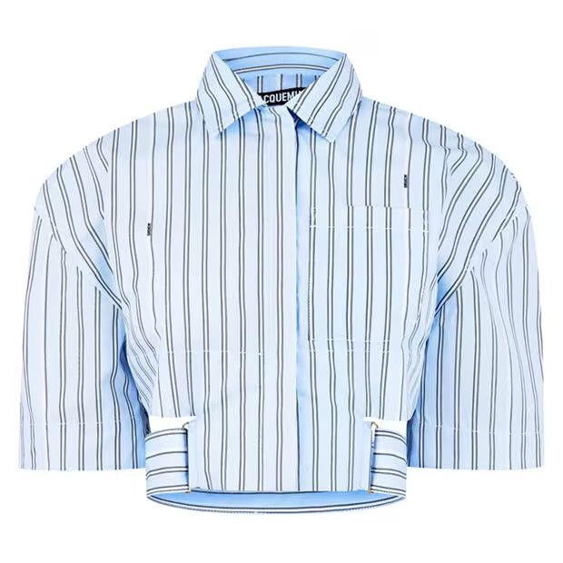 o1g2r1mq1024 Stripe Shirt in Blue Stripe