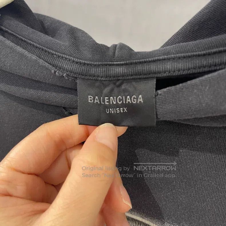 Other Balenciaga Brick letter logo printed hoodie Size M / US 6-8 / IT 42-44 - 3 Thumbnail