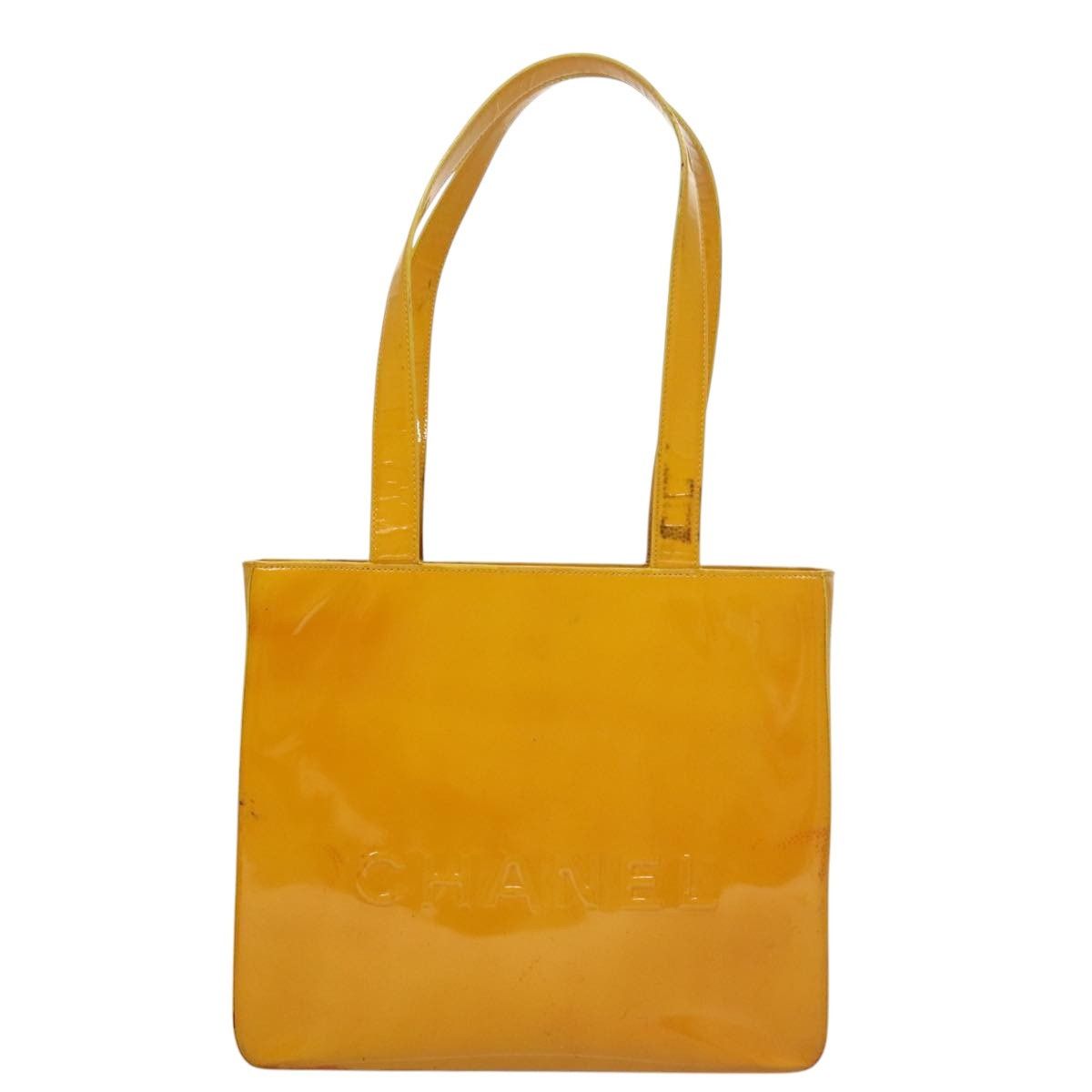 Chanel CHANEL Tote Bag Enamel Yellow CC Size ONE SIZE - 2 Thumbnail