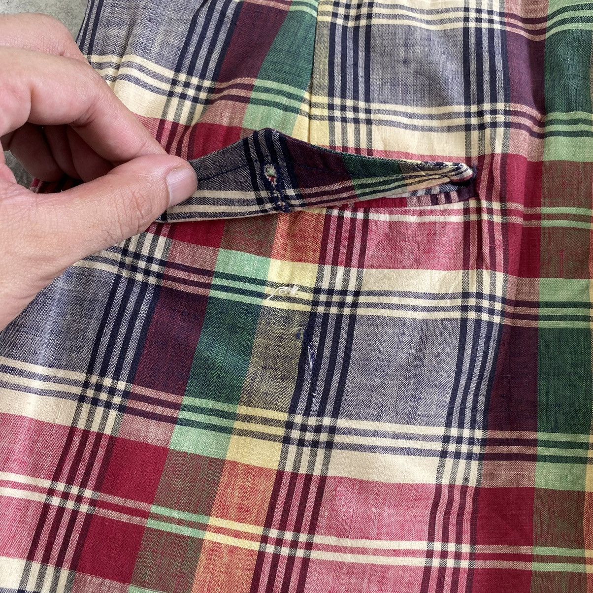 Polo Ralph Lauren Vintage 70’s Polo Ralph Lauren Madras Checks Baggy Trousers Size US 36 / EU 52 - 20 Thumbnail