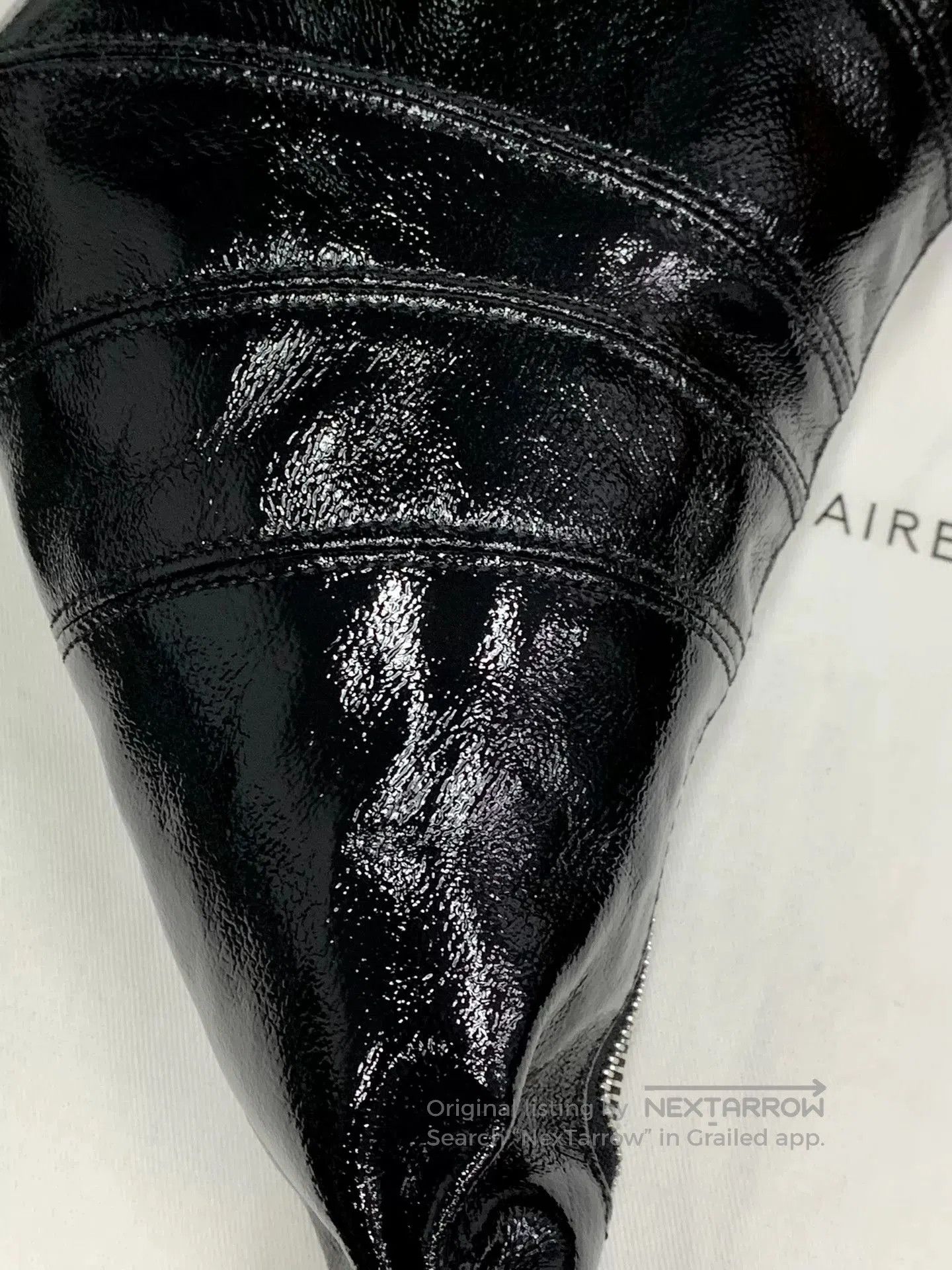 Lemaire Lemaire Small Black Coated Croissant Bag. Size ONE SIZE - 9 Thumbnail