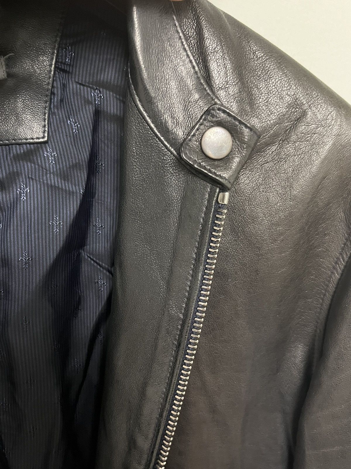 John Varvatos Zip Front Biker Jacket. 52 Size US L / EU 52-54 / 3 - 10 Thumbnail