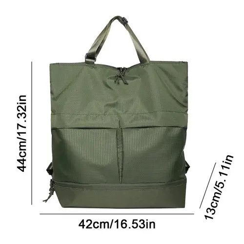Japanese Brand × Vintage Utility capacity grunge nylon waterproof tote bag backpack Size ONE SIZE - 4 Thumbnail