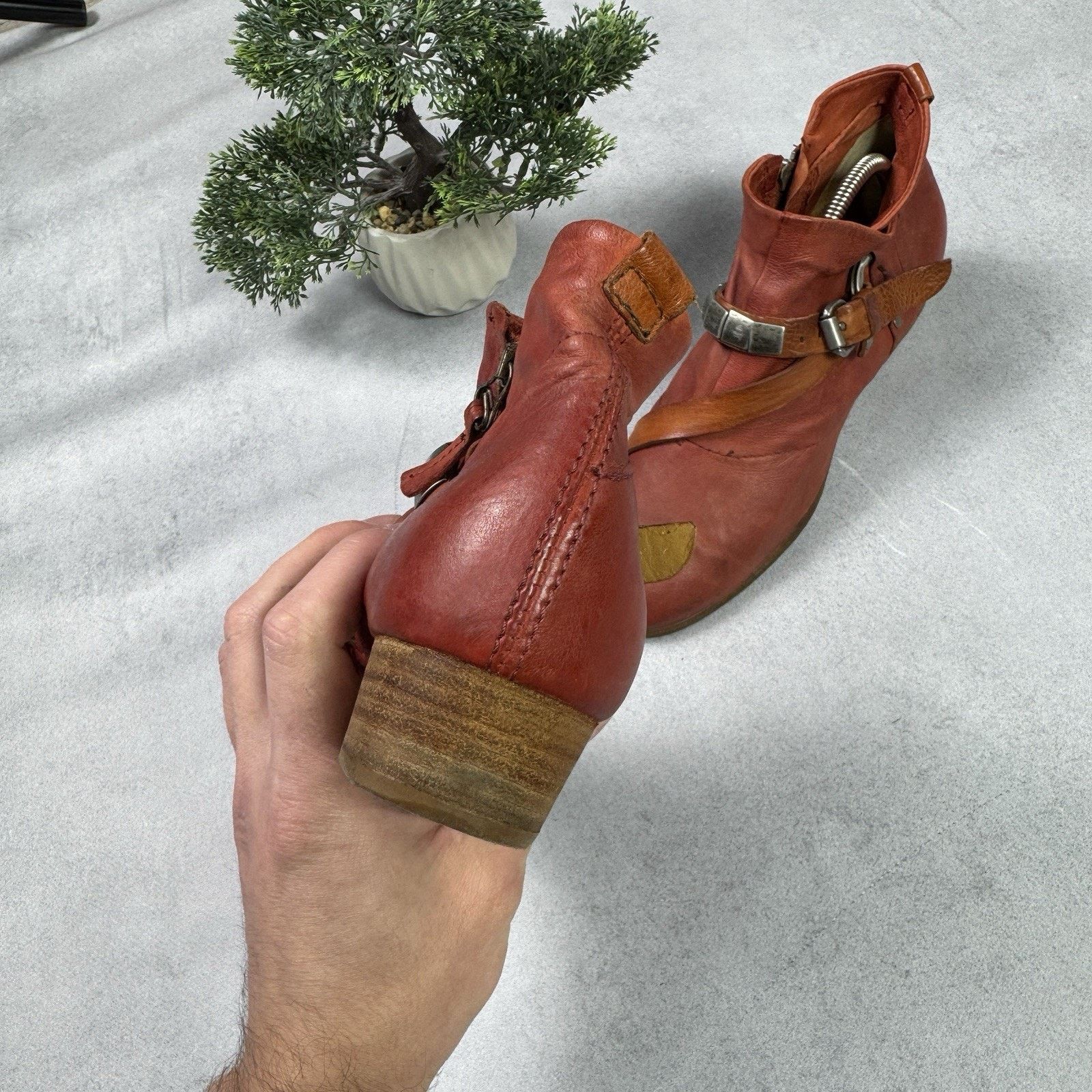Vintage A.S.98 Airstep Booties Leather Vintage Handmade Rock Size US 10 / IT 40 - 9 Thumbnail