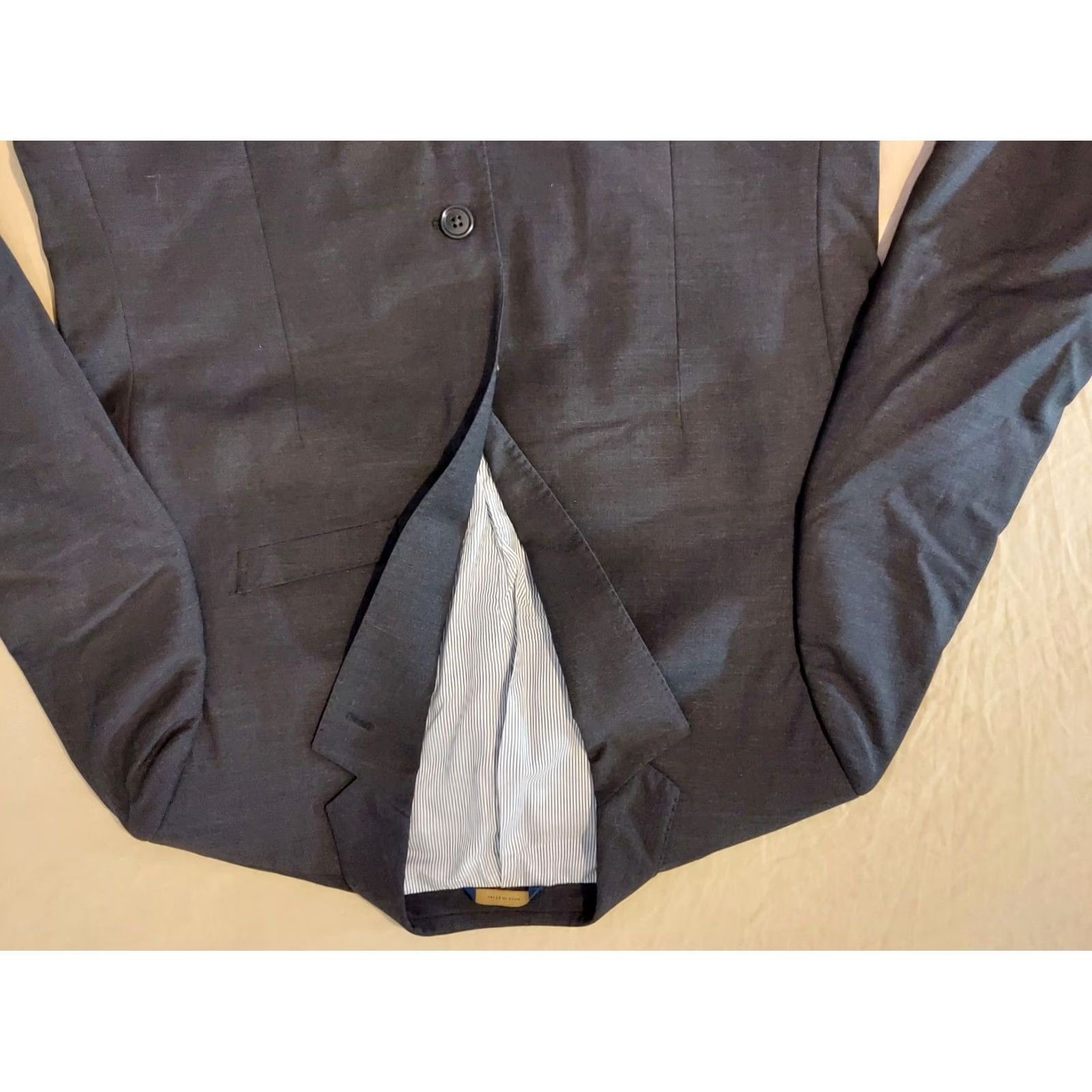 Brooks Brothers Mens Brooks Brothers Wool Suit 2 Piece 42R Gray Jacket Blazer Pants Men Regular Wool Gris Size 42R - 2 Thumbnail