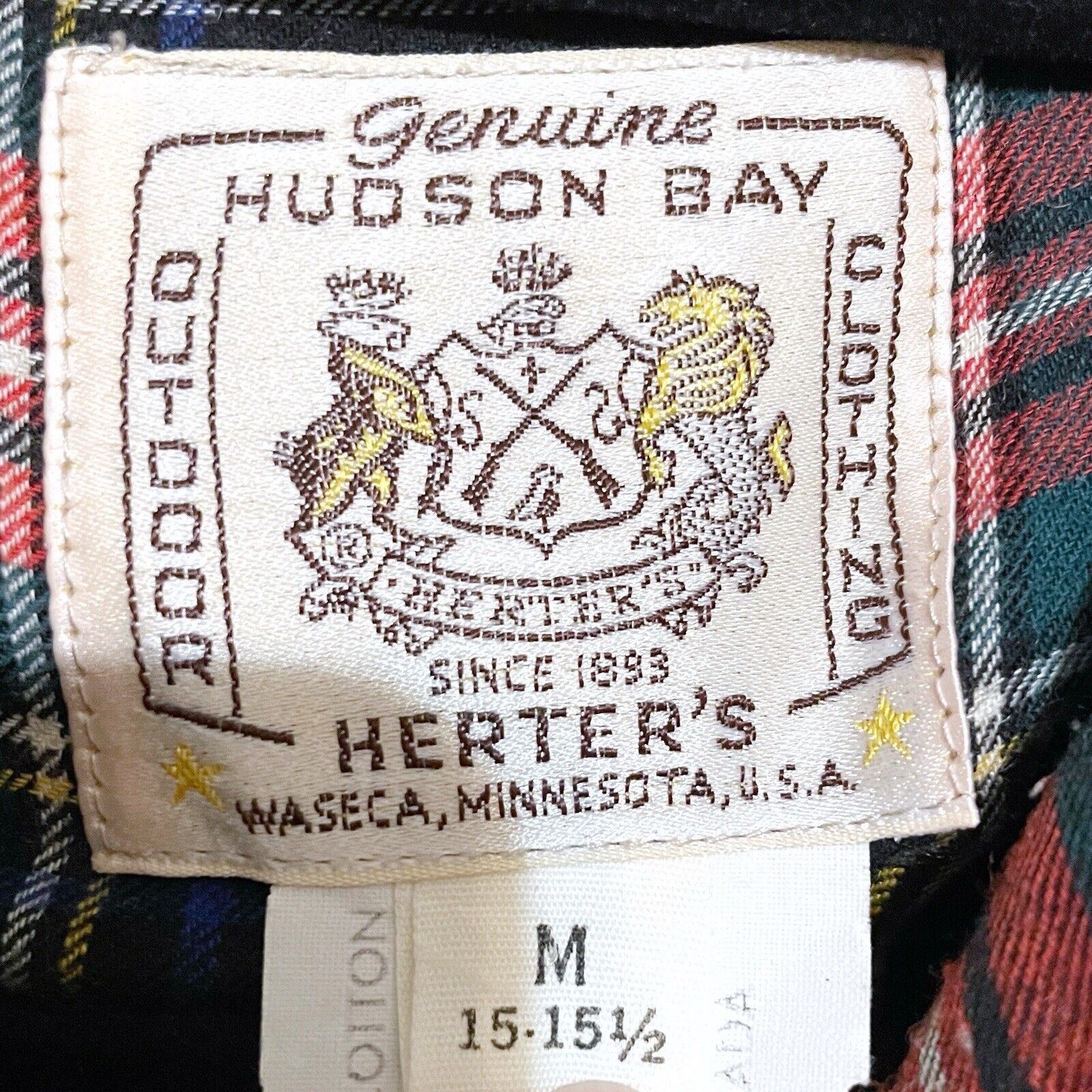 Vintage VINTAGE Herters Flannel Shirt Mens Medium Red Plaid Size US M / EU 48-50 / 2 - 2 Thumbnail