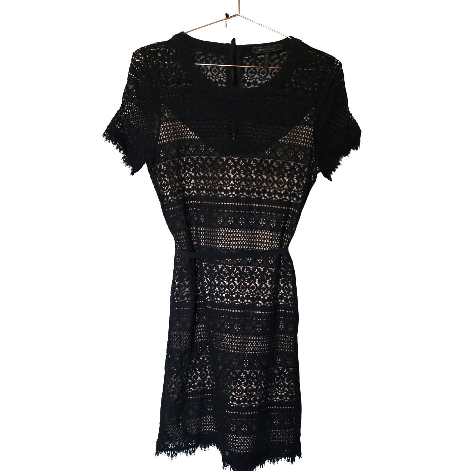 Other BCBGMAXAZRIA Darlita Lace Sheath Dress - Size 6 - Black -EUC Size M / US 6-8 / IT 42-44 - 1 Thumbnail