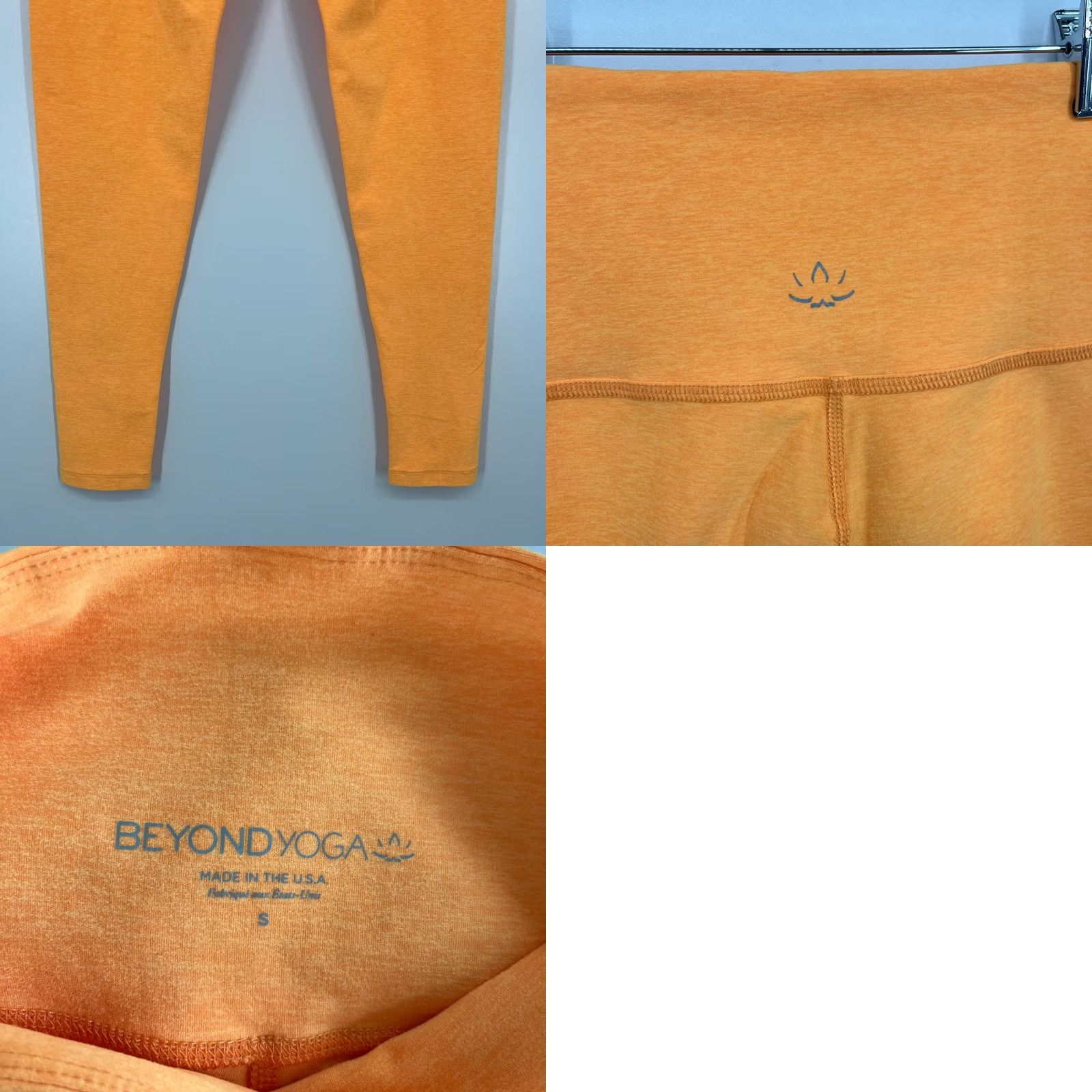 Beyond Yoga Beyond Yoga Leggings Women Size S Orange Ankle Length High Rise Cotton? (no new words) Size 28" / US 6 / IT 42 - 8 Thumbnail