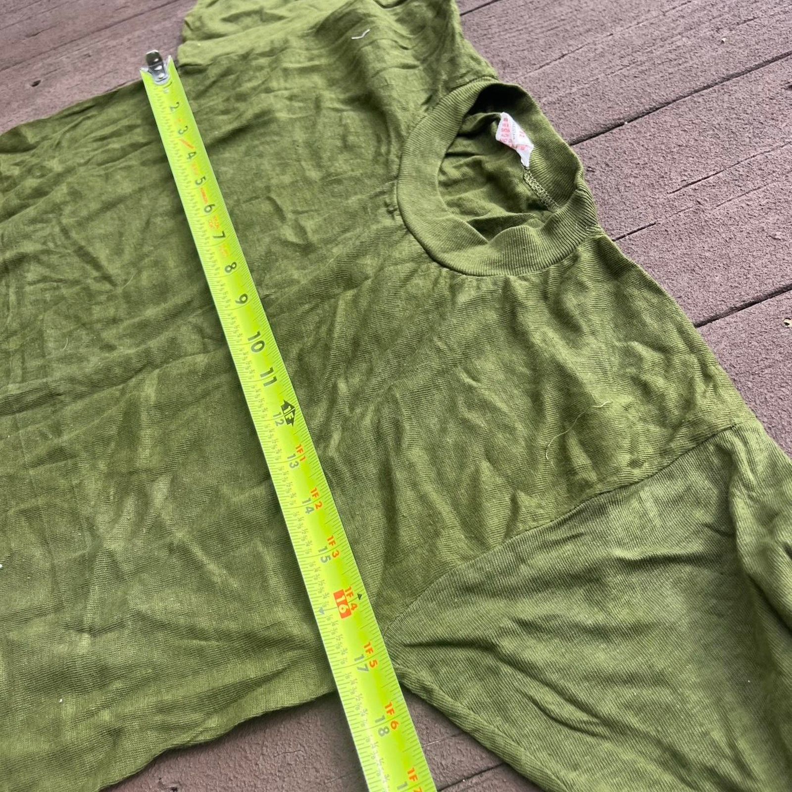 American Apparel Vintage 80s Green USMC Single Stitch Shirt Size US S / EU 44-46 / 1 - 5 Thumbnail