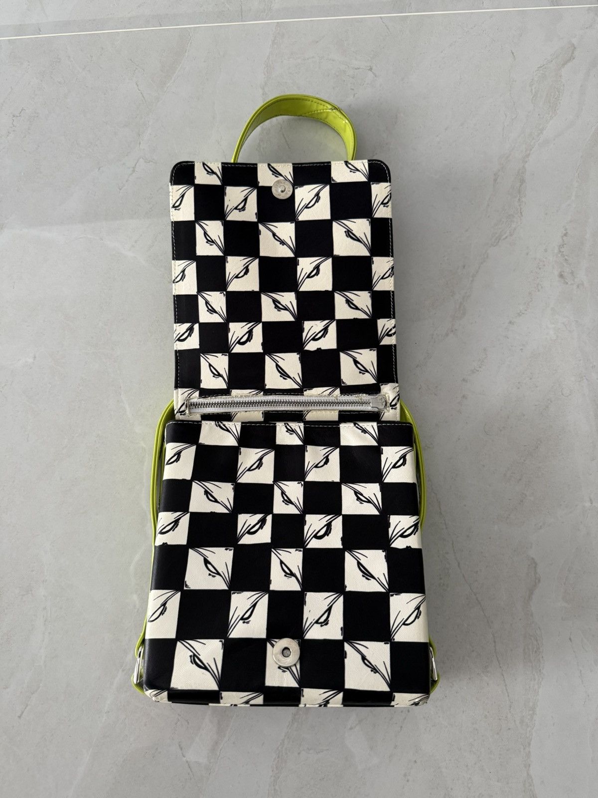 Chrome Hearts Chrome Hearts Mattyboy 99eyes Leather Bag with Green Strap Size ONE SIZE - 11 Thumbnail