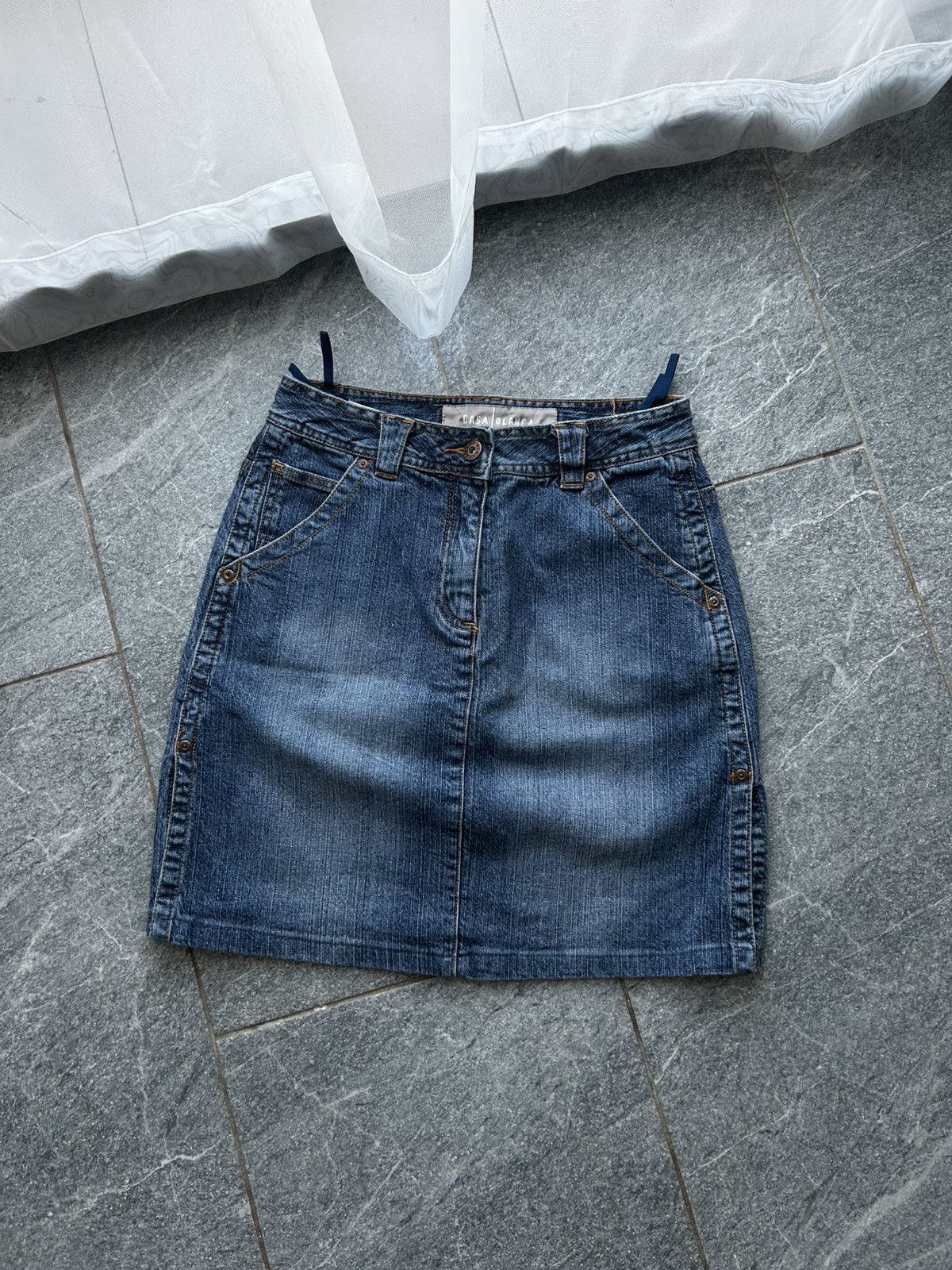 Casablanca Vintage skirt Casablanca jeans y2k streetwear Size 25" / US 0 / IT 36 - 1 Thumbnail