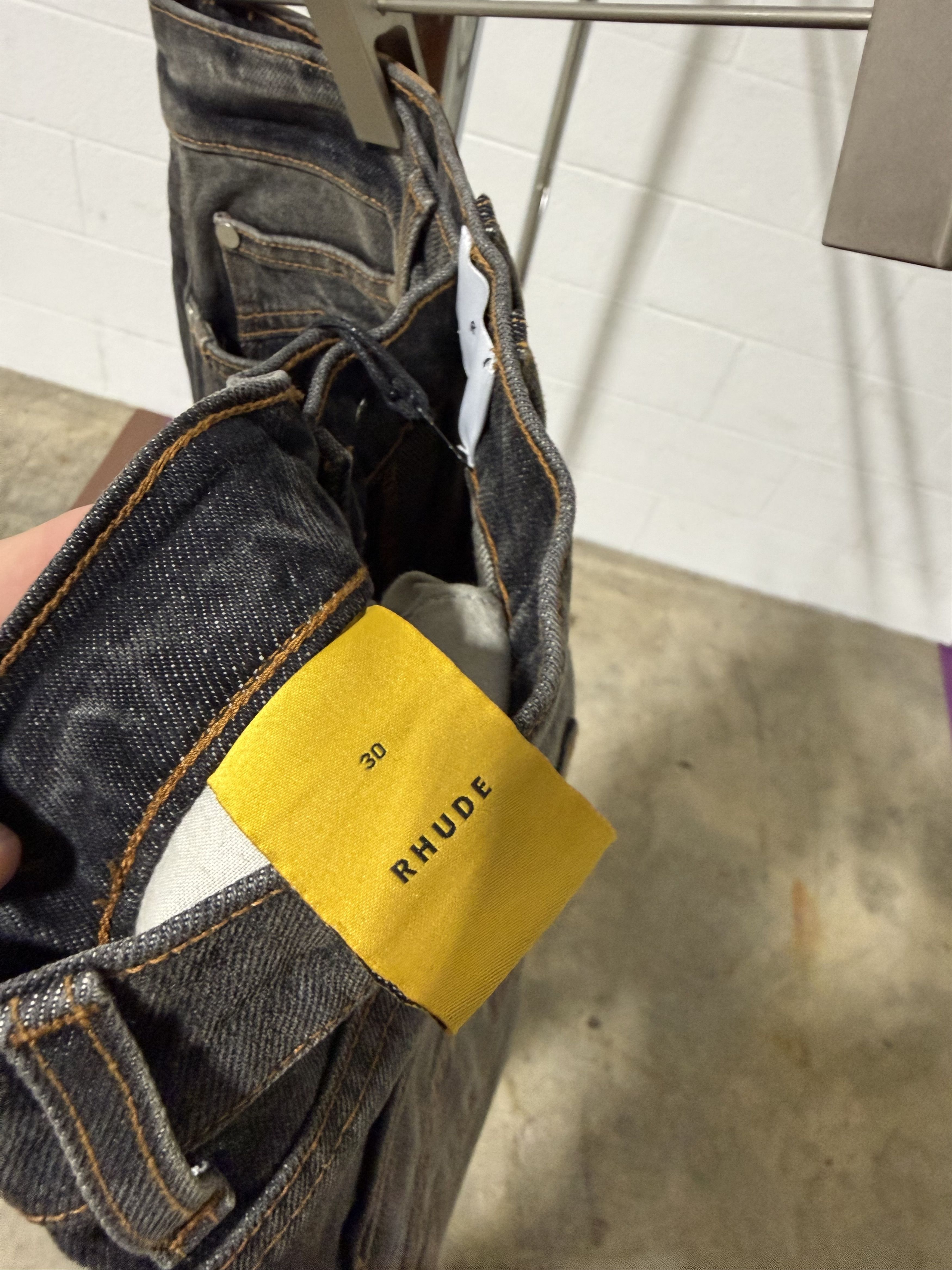 Rhude Rhude 90s Traxedo Denim 'Angoura Black' Size US 30 / EU 46 - 3 Thumbnail