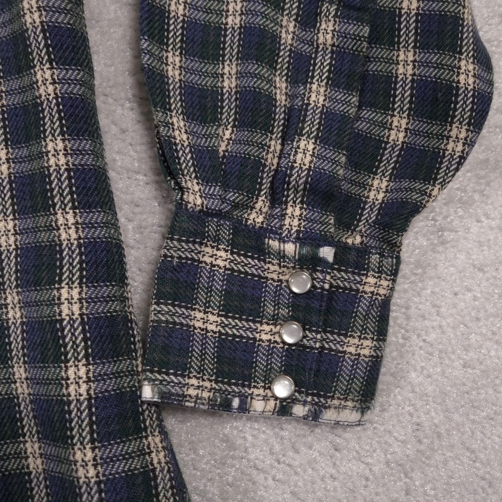 Vintage VINTAGE Rock Creek Ranch Shirt Mens Large Plaid Pearl Snap Western Look Cowboy Size US L / EU 52-54 / 3 - 5 Thumbnail
