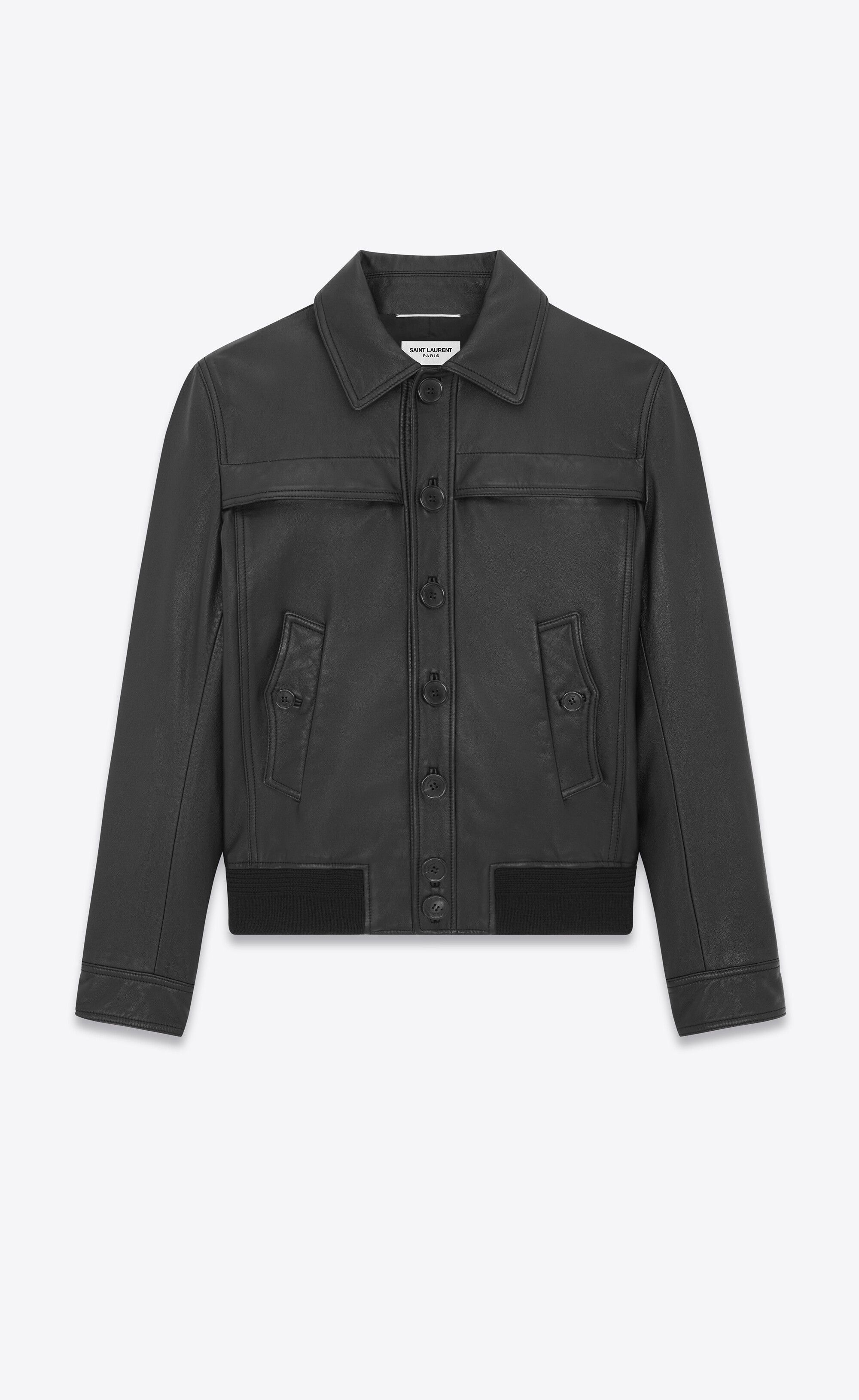 Saint Laurent Paris jacket in smooth lambskin Size US XL / EU 56 / 4 - 1 Thumbnail