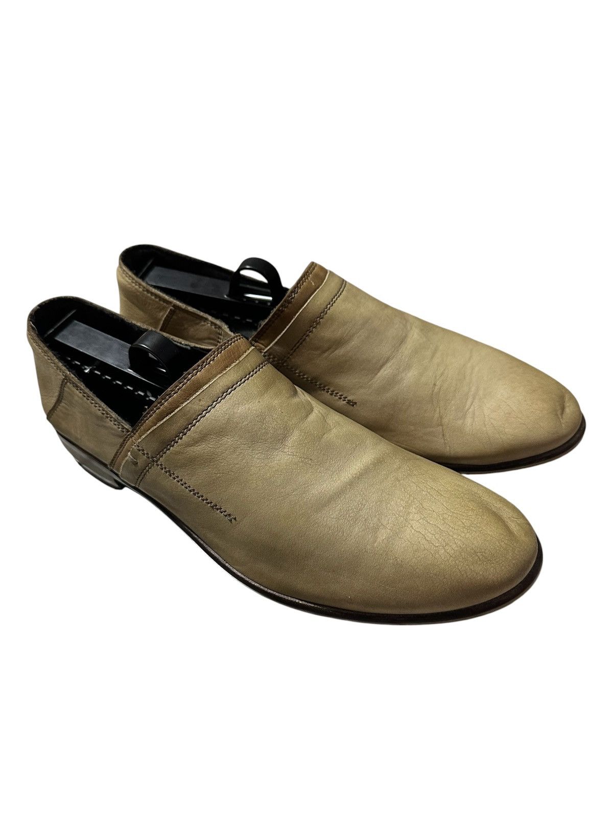 Tornado Mart TornadoMart Archived Taupe Leather Loafers Size US 6.5 / EU 39-40 - 2 Thumbnail