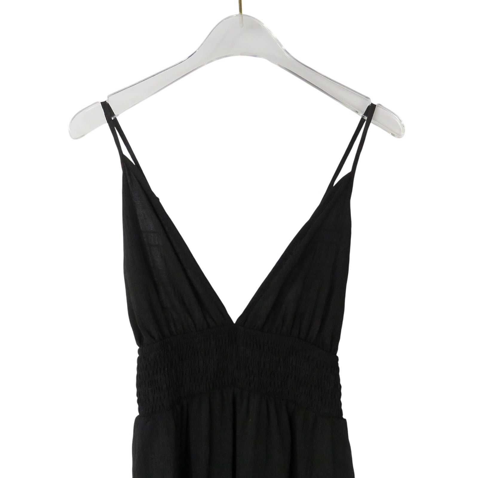 Shein Shein Black Long Dress V Neck Cross Back Adjustable Straps M Size M / US 6-8 / IT 42-44 - 3 Thumbnail