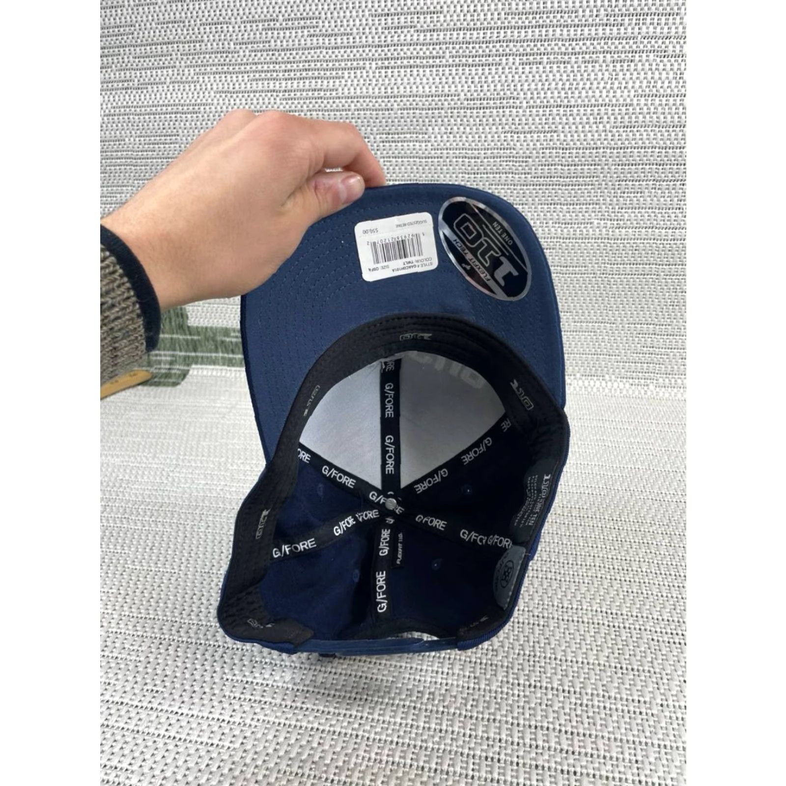 G/FORE G/Fore Hats Mens Prezcup Flex Fit 110 Navy Cotton 6 Panel Adjustable Snapback Navy Blue Solid Cap Snapback Mens Hat Size ONE SIZE - 5 Thumbnail