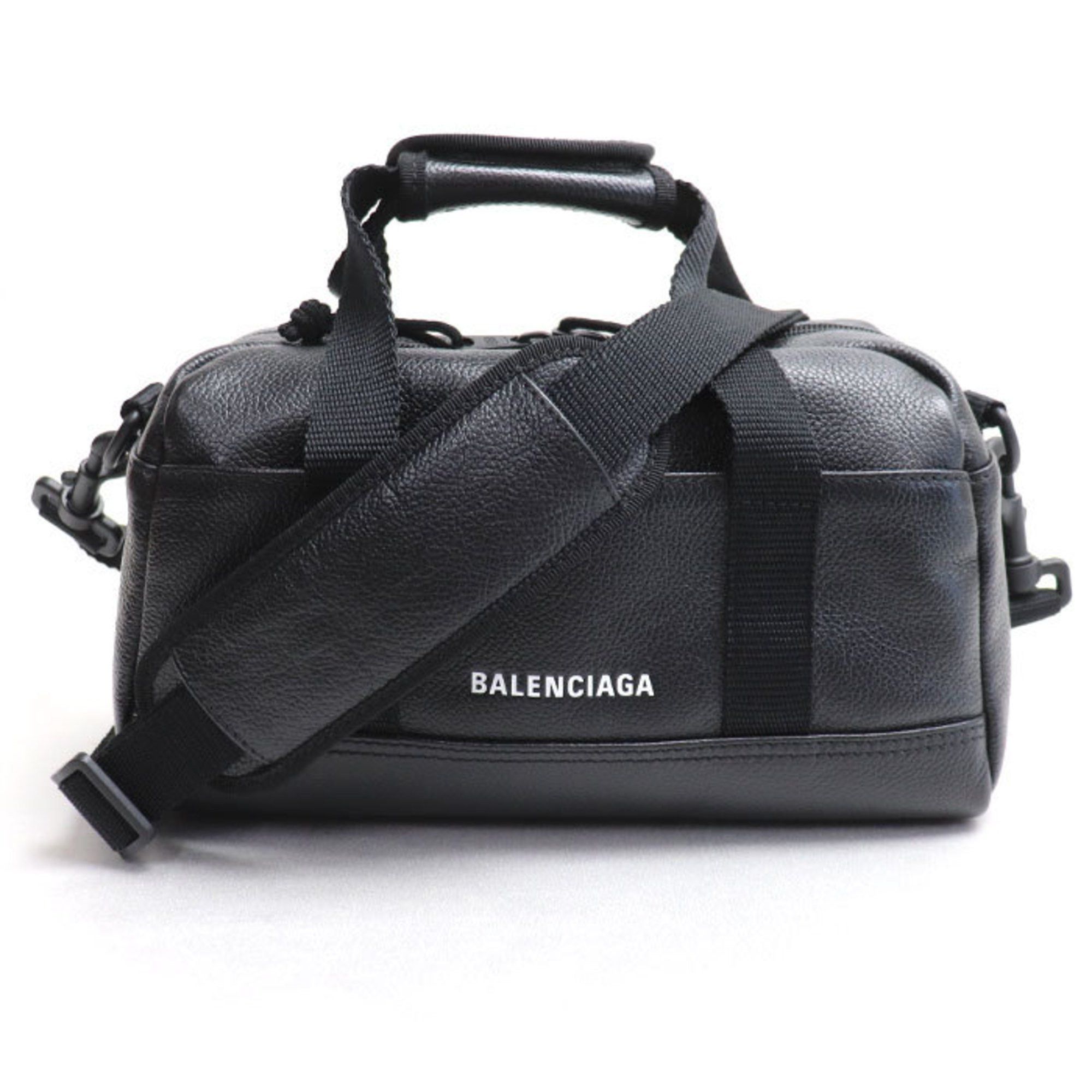 image of Balenciaga Explorer Small Duffle 2Way Shoulder Bag Black 673172 Unisex, Women's