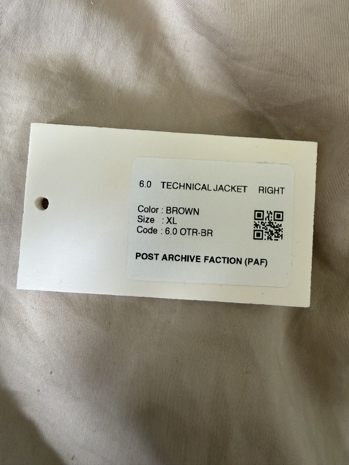 POST ARCHIVE FACTION (PAF) Post Archive Faction (PAF) 6.0 Right Technical Jacket Brown Size US XL / EU 56 / 4 - 11 Thumbnail
