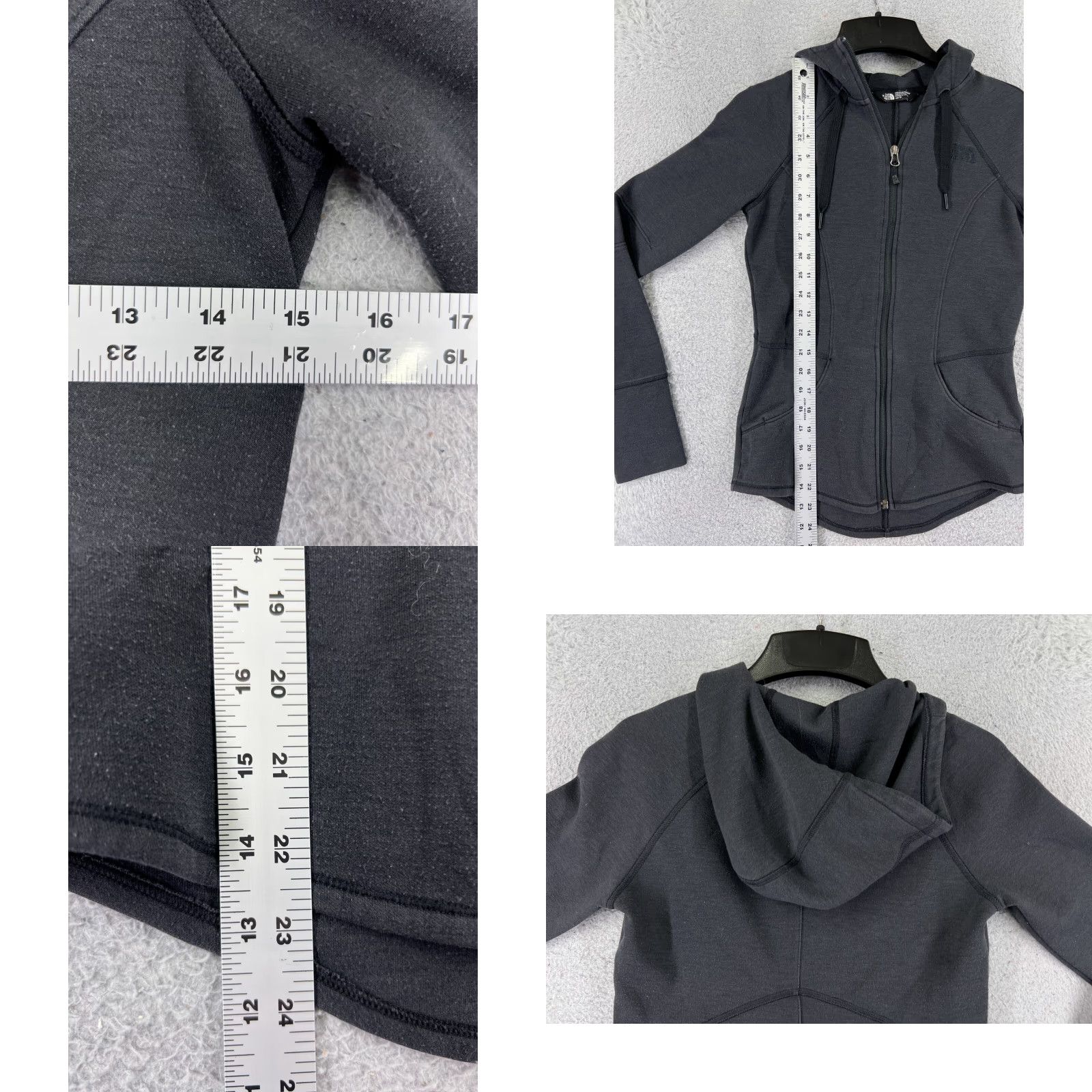 The North Face The North Face Hoodie Women XS Gray Full Zip Hoodie Polyester Blend Logo Size XS / US 0-2 / IT 36-38 - 9 Thumbnail