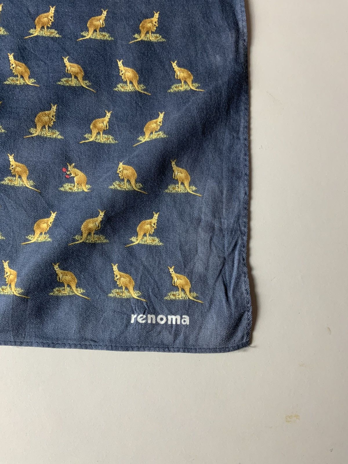 Vintage Renoma Kangaroo Monogram Bandana Handkerchief Size ONE SIZE - 8 Thumbnail