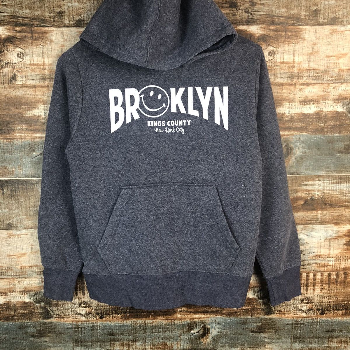 Japanese Brand Broklyn home boys sweatshirt Grey Hoodie #A1459 Size US S / EU 44-46 / 1 - 3 Thumbnail