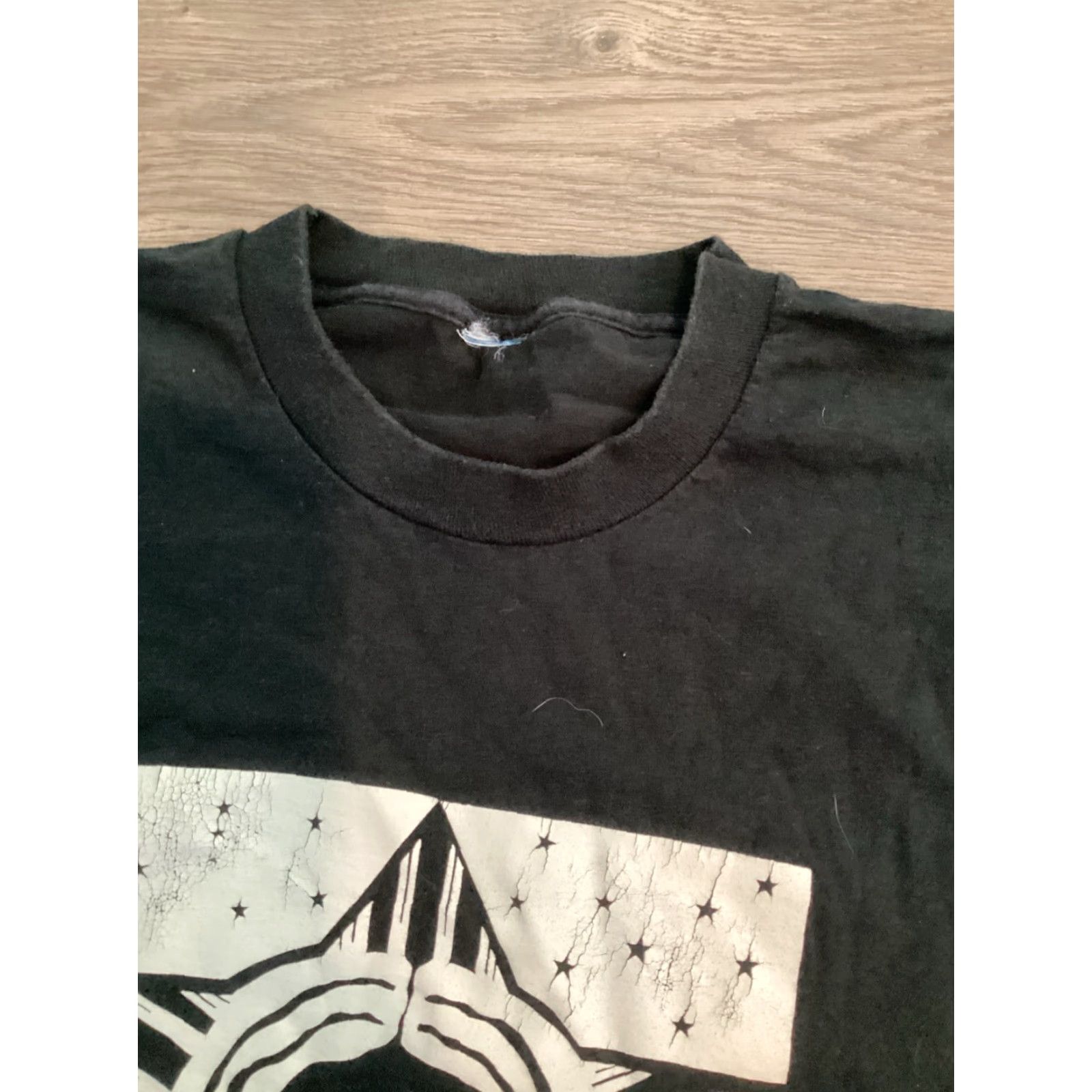Fruit Of The Loom VINTAGE Jesus A.D. Tour Shirt Fruit of the Loom T-Shirt Black Solid 90s Single Stitch Adult XL Mens Size US L / EU 52-54 / 3 - 4 Thumbnail