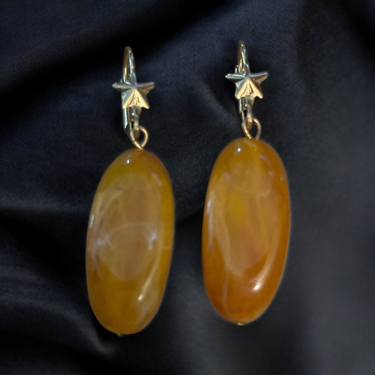 Other Faux Amber dangle leverback earrings Size ONE SIZE - 1 Thumbnail