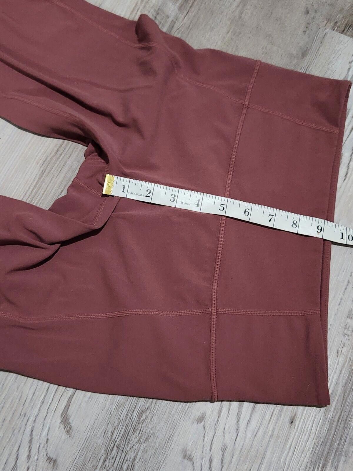 Designer Athleta Capris Medium Mauve Fitted Active Gym Yoga Size 32" / US 10 / IT 46 - 6 Thumbnail