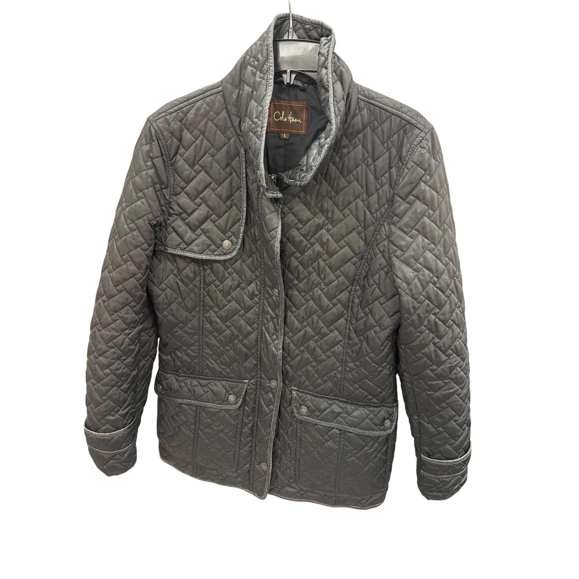 Cole Haan Cole Haan womans black Quilted inuslated coat jacket Size L Size L / US 10 / IT 46 - 1 Thumbnail