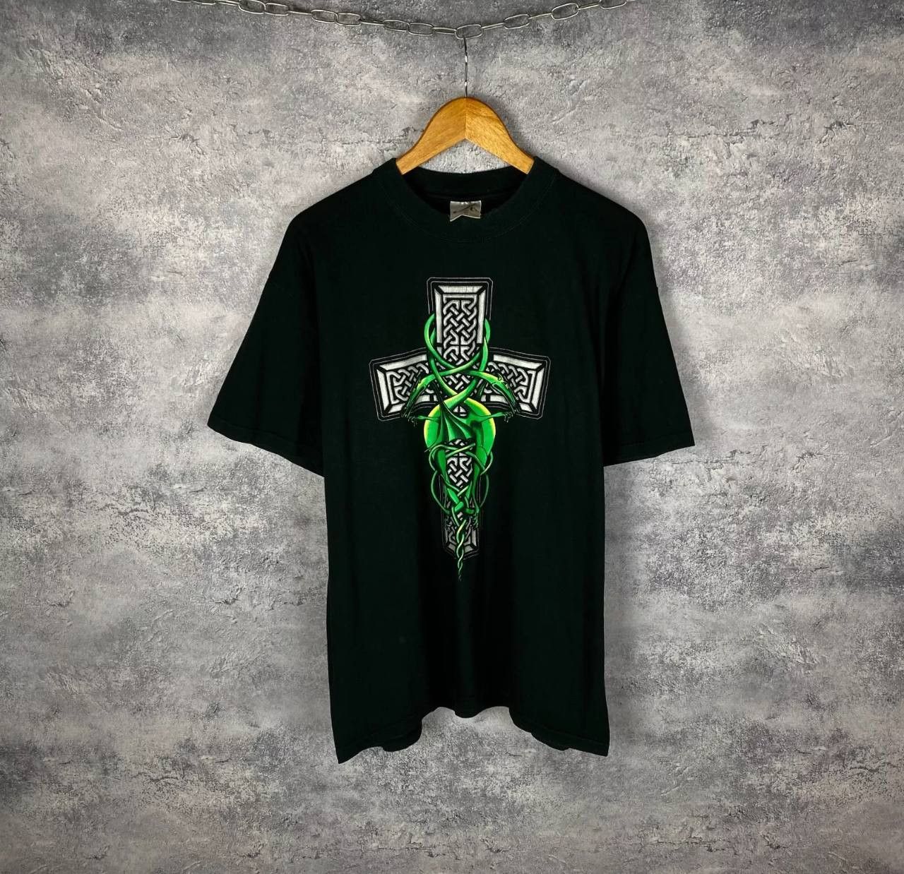 Vintage Hewlin Design Dragon Tee Men's Size XL Black Short Sleeve ` Size US XL / EU 56 / 4 - 1 Thumbnail