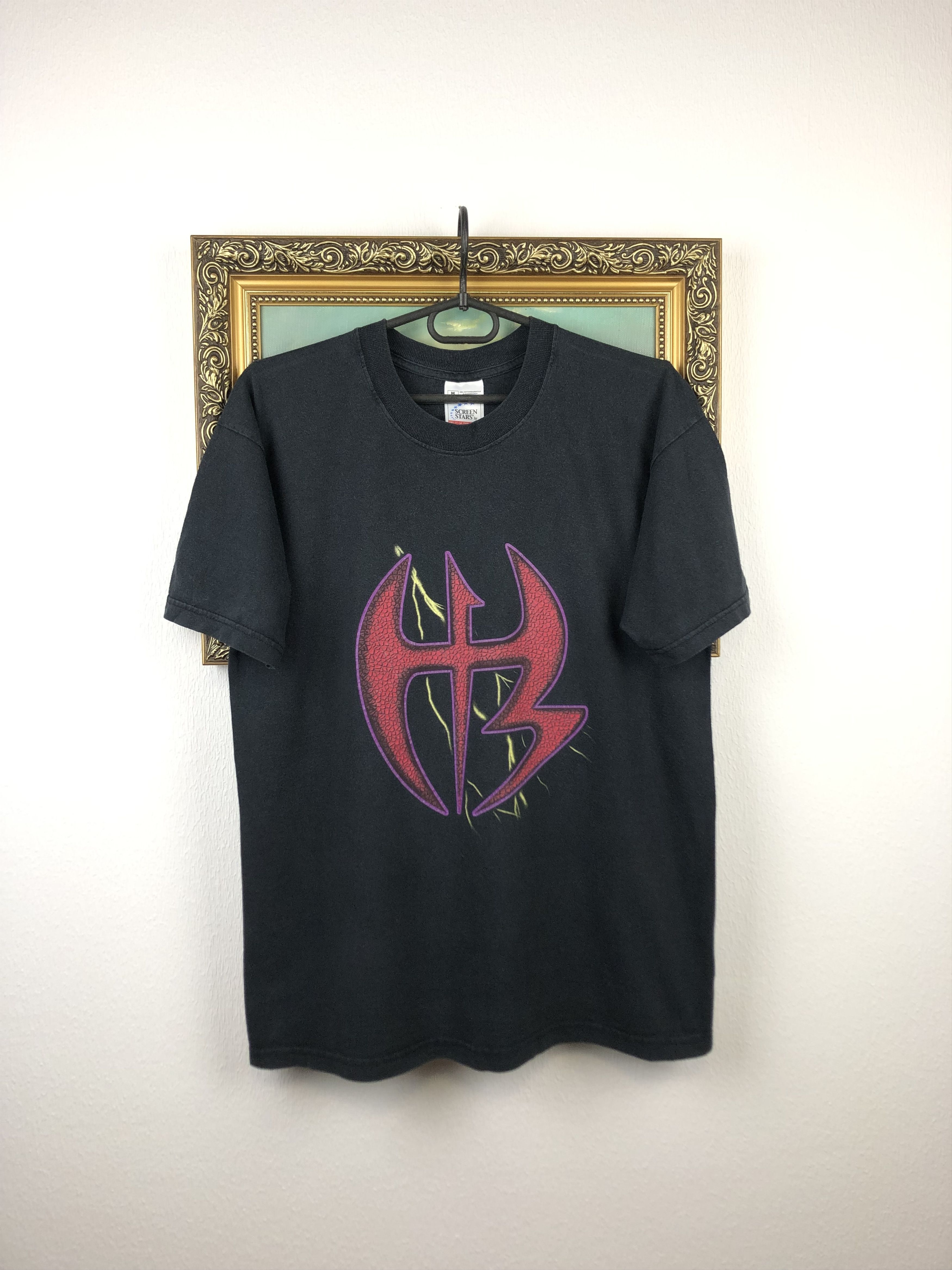 image of Vintage Wwe Hardy Boyz Xtreme Not A Mood Lifestyle Shirt Tee in Black, Men's (Size Medium)